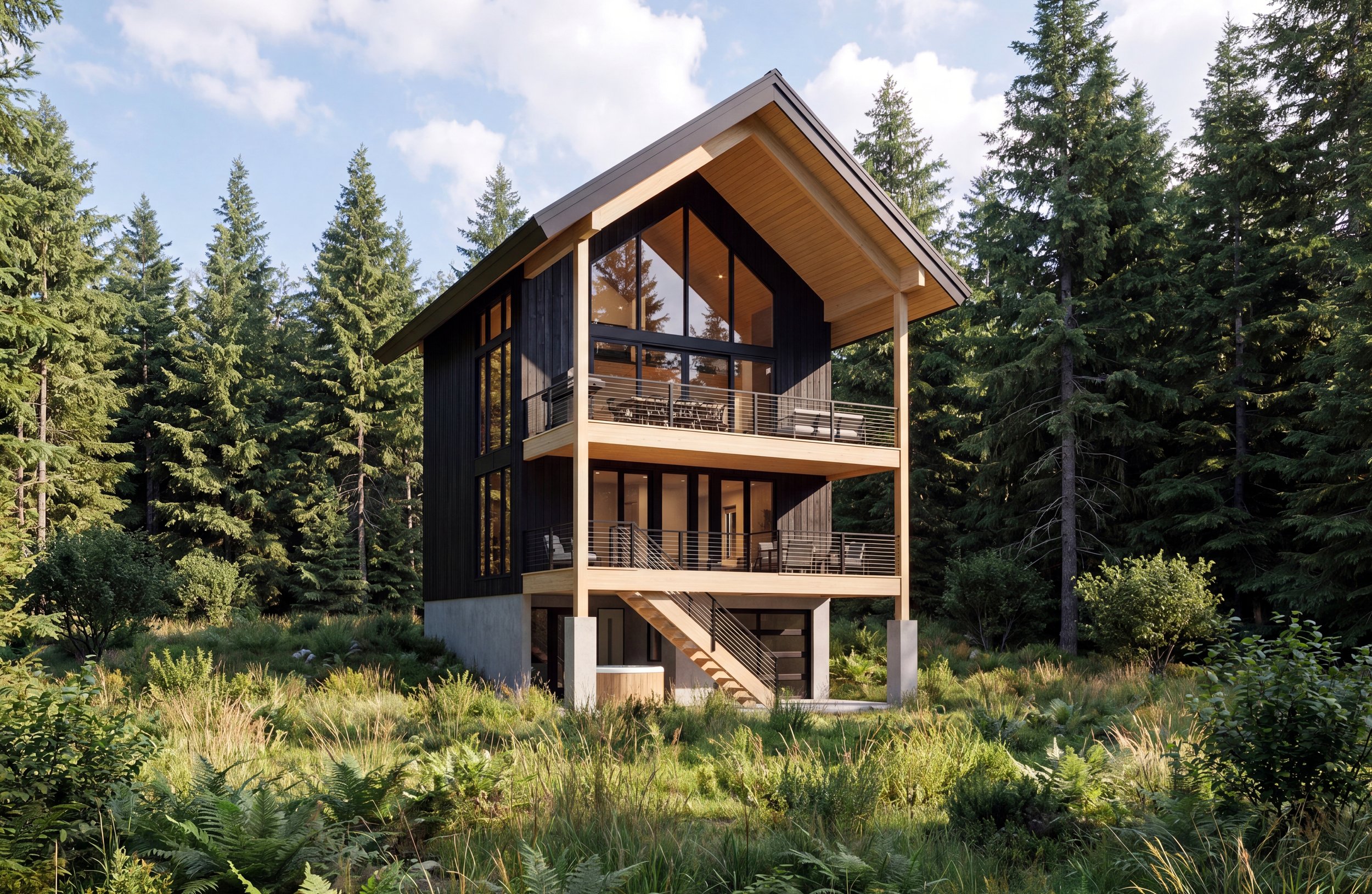 Starwater Snoqualmie Pass — pre-designed mountain cabin architecture